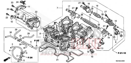 THROTTLE BODY VFR1200XG de 2016